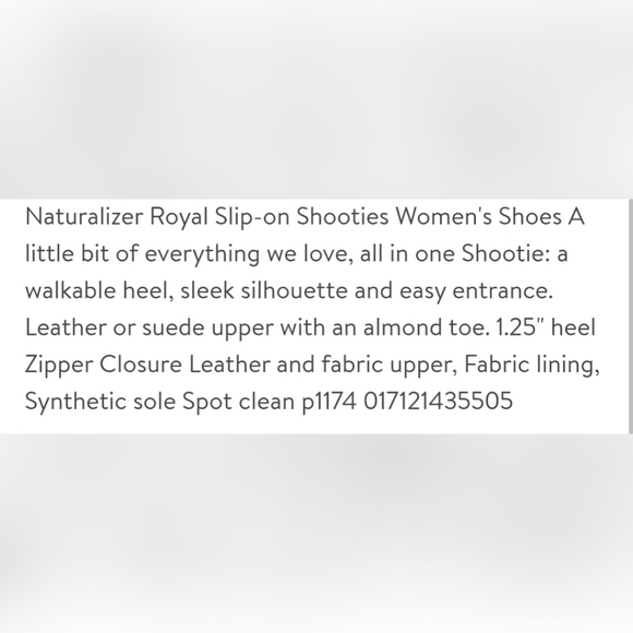 NATURALIZER Royal brown leather bootie sz 8 wide - Picture 13 of 15